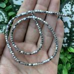 Oval Küp Gümüş Hematit Taşı 3X3 Mm