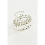 Oval Taşlı Metal Mandal Toka 4,5 cm BIJUT94828NETY