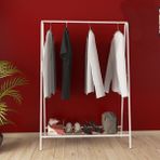 Oval Telli Beyaz Butik Askısı Konfeksiyon Askılık Elbise Askılığı