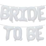 Ovanda Bride to Be Deko Balon, Bride To Be, 16 inç Krem Beyaz Gelin Harfleri Balonlar, Gelin Partisi, Doğum Günü, Evlilik Teklifi Nişan Bekarlığa Veda Etmek İçin Folyo Balon
