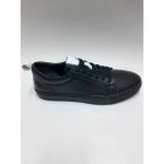 Ovatto Deri Bağcıklı Siyah Günlük Hafif Sneaker Yazlık Erkek Ayakkabı C-810405VTTO