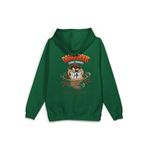 OverOz Canavar Sırt Baskılı Kapüşonlu Yarı Oversize Sweatshirt Hoodie, L, H1392, Turuncu, üniseks-yetişkin