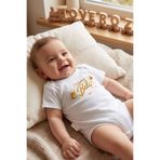 Overoz Dedesinin Balı Yazılı Bebek Zıbın Erkek Kız Bebek Body Çıtçıtlı Beyaz Kısa Kollu Badi Tulum Bebek Hediyelik 5683-23