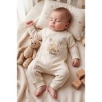 Overoz İsimli Hastane Çıkışı Bebek Tulum İsme Özel Bebek Tulum İsimli Bebek Zıbın İsme Özel Bebek Hediyelik - N Harfi