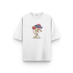 Overoz Looney Tunes Lola Bunny Basketbol Baskılı Yarı Oversize T-shirt 1168, M