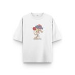 Overoz Looney Tunes Lola Bunny Basketbol Baskılı Yarı Oversize T-shirt 1168, S