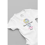 Overoz Organik %100 Pamuk Bana Bir Masal Anlat Baba Içinde Annem Olsun Bebek Body Badi Çıtçıtlı Zıbın 5133