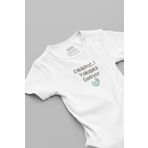 Overoz Organik %100 Pamuk Dikkat Yakışıklı Geliyor Bebek Body Çıtçıtlı Zıbın Tulum 5901-B