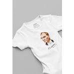 Overoz Organik%100 Pamuk Atatürk Baskılı Bebek Body Badi Çıtçıtlı Zıbın Tulum 5111, 12-18 AY