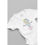 Overoz Organik%100 Pamuk Bana Bir Masal Anlat Baba Içinde Annem Olsun Bebek Body Badi Çıtçıtlı Zıbın 5133, 9-12 Ay
