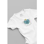 Overoz Organik%100 Pamuk Best Dad Baba Baskılı Bebek Body Çıtçıtlı Badi Zıbın Tulum 5676, 6-9 AY