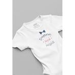 Overoz Organik%100 Pamuk Dayısının Küçük Paşası Bebek Body Beyaz Badi Çıtçıtlı Zıbın 5872, 6-9 AY