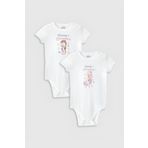 Overoz Organik%100 Pamuk Denizkızı Mermaid Baskılı 2'li Bebek Body Set Badi Çıtçıtlı Zıbın Ikili 5801-5802, 9-12 Ay