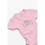 Overoz Organik%100 Pamuk Dikkat Güzellik Geliyor Bebek Body Çıtçıtlı Zıbın Tulum 5902-P, 12-18 AY