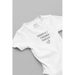 Overoz Organik%100 Pamuk Dikkat Yakışıklı Geliyor Bebek Body Çıtçıtlı Zıbın Tulum 5901-B, 0-3 AY
