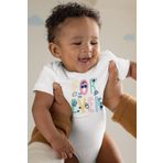 Overoz Organik%100 Pamuk Forever Baskılı Kısa Kollu Bebek Çıtçıtlı Body Badi Zıbın Tulum 5424, Yeni Doğan