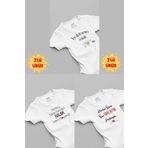 Overoz Organik%100 Pamuk Hala 3'lü Bebek Body Set Beyaz Bebek Badi Çıtçıtlı Zıbın Üçlü 5135h-5137-5165, 12-18 AY