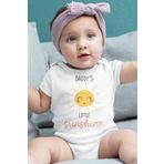 Overoz Organik%100 Pamuk Little Sunshine Baskılı Kısa Kollu Bebek Çıtçıtlı Body Badi Zıbın Tulum 5384, 18-24 AY
