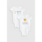 Overoz Organik%100 Pamuk Mom & Dad Anne Baba 2'li Bebek Body Set Badi Çıtçıtlı Zıbın Ikili 5095-5542, 12-18 AY