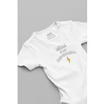 Overoz Organik%100 Pamuk Mom Is My Super Hero Anne Kahraman Baskılı Bebek Body Badi Çıtçıtlı Zıbın 5814, 9-12 Ay