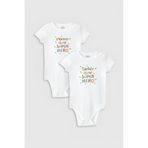 Overoz Organik%100 Pamuk Mommy Daddy Anne Baba 2'li Bebek Body Set Çıtçıtlı Badi Zıbın Ikili 5352-5353, 24-36 Ay