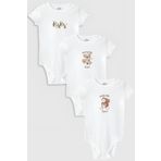 Overoz Organik%100 Pamuk Özel Tasarım Koala Sincap Bebek 3'lü Body Set Çıtçıtlı Zıbın Tulum 5875-5876-5877, 18-24 AY