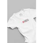 Overoz Organik%100 Pamuk Reis Baskılı Bebek Body Beyaz Badi Çıtçıtlı Zıbın 5832, 9-12 Ay