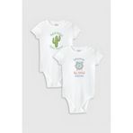 Overoz Organik%100 Pamuk Sarıl Bana Baskılı 2'li Bebek Body Set Badi Çıtçıtlı Zıbın Tulum Ikili 5867-5868, 12-18 AY