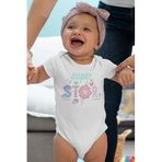 Overoz Organik%100 Pamuk Super Star Baskılı Kısa Kollu Çıtçıtlı Bebek Body Badi Zıbın Tulum 5566, 9-12 Ay