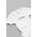 Overoz Organik%100 Pamuk Yeğen Baskılı Bebek Body Beyaz Badi Çıtçıtlı Zıbın 5830, 6-9 AY