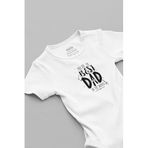 Overoz Organik%100 Pamuk You Are The Best Dad Baba Baskılı Çıtçıtlı Bebek Body Badi Zıbın Tulum 5674, 6-9 AY