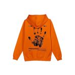 Overoz Presence Existence Varoluş Karma Sırt Baskılı Kapüşonlu Oversize Sweatshirt Turuncu Hoodie H1217, M