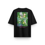 Overoz Rick And Morty Sırt Baskılı Yarı Oversize T-shirt 1378, XL 5308253045556