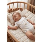 Overoz Teyze Yazılı Bebek Zıbın Erkek Kız Bebek Body Çıtçıtlı Beyaz Kısa Kollu Badi Tulum Bebek Hediyelik 5683-2