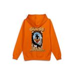 OverOz Who'S Back Sırt Baskılı Kapüşonlu Yarı Oversize Sweatshirt Hoodie, M, H1393, Turuncu, üniseks-yetişkin