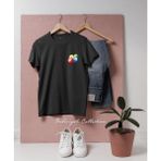 Oversize Bilardo Topları Cepcep Tasarımlı Unisex T-Shirt - XL - Siyah