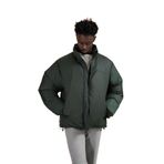 Oversize (Bol Kesim) Dik Yaka Fermuar Kapamalı Şişme Mont