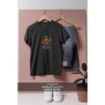 Oversize Brick Bandit Tasarımlı Unisex T-Shirt - XL - Siyah