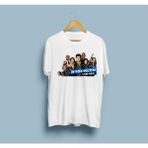 Oversize Brooklyn Nine-Nine Karakterler Unisex T-Shirt - Beyaz