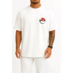 Oversize Bulbasaur Cep Ve Sırt Tasarımlı Unisex T-Shirt