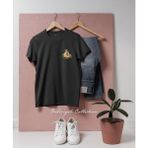 Oversize Dolar Çanta ve Banknot Tasarımlı Unisex T-Shirt - Siyah