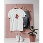 Oversize Dragon Illustration Tattoo Style Tasarımlı Unisex T-Shirt - XL - Beyaz