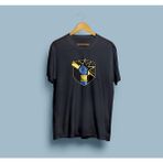 Oversize E-Sport Logo Tasarım Unisex T-Shirt - Siyah - XL