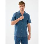 Oversize Erkek Gömlek K.kol - Denim