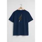 Oversize Eurofighter Typhoon Türk Hava Kuvvetleri Göğüs Tasarımlı Unisex T-Shirt