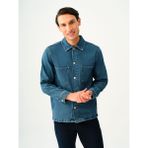 Oversize Fit Erkek Ceket - Denim - XL