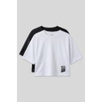 Oversize Fit O Yaka 2li Paket Siyah-Beyaz Kadın T-Shirt - 97284