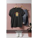Oversize Game Of Thrones Daenerys Targaryen Tasarımlı Unisex T-Shirt - Siyah