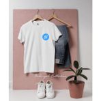 Oversize Helium _ Hnt Kripto Coin Cep Tasarımlı Unisex T-Shirt - Beyaz