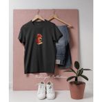 Oversize Istanbul Hacivat Karagöz Tasarımlı Unisex T-Shirt - Siyah